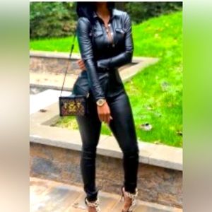 Women’s PU 2 piece suit